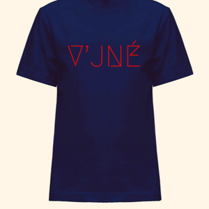 V'JNE Custom Casual Tee (Navy Blue)