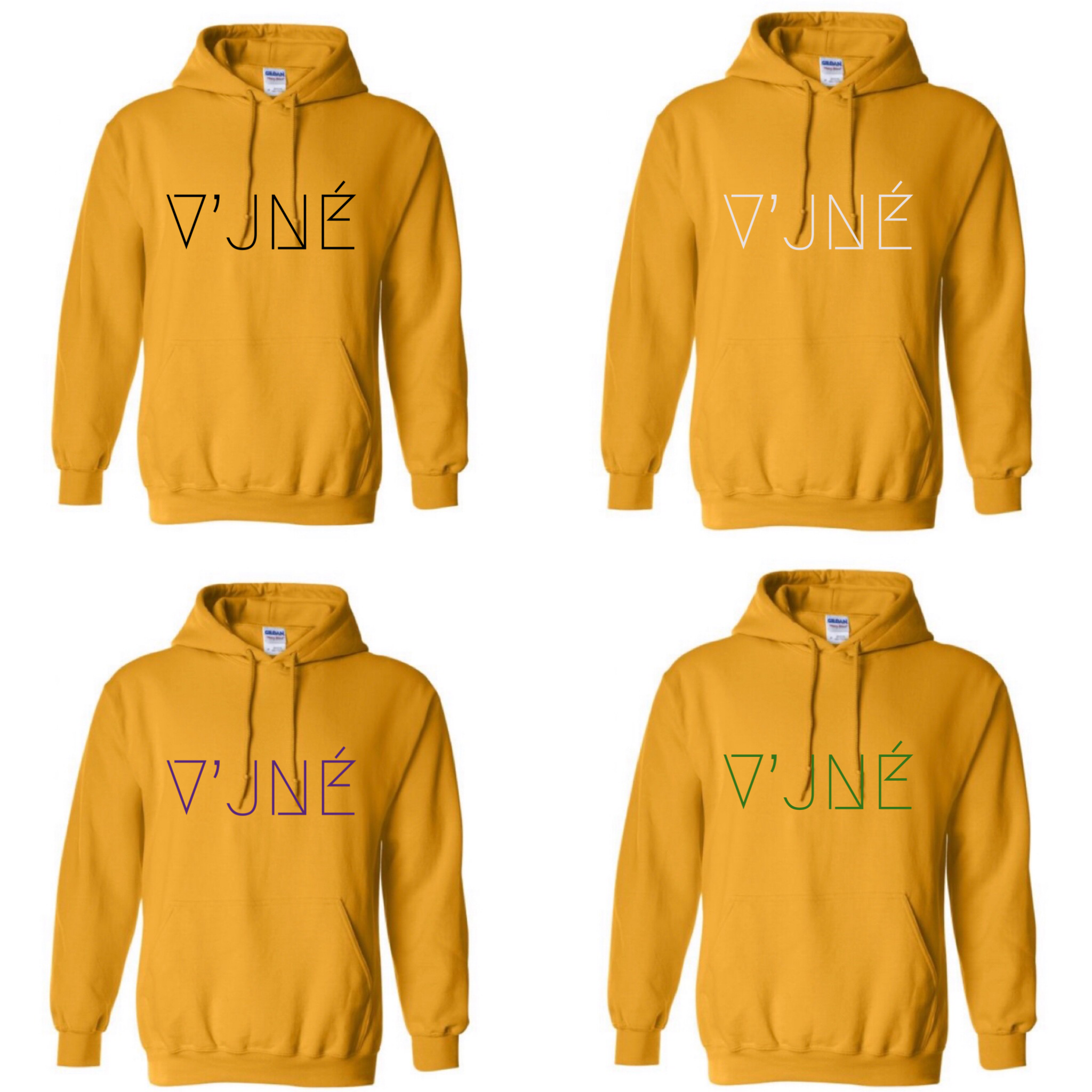 V’JNÉ Custom Hoodie (Mustard)