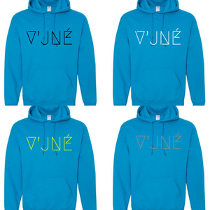 V’JNÉ Custom Hoodie (Turquoise)