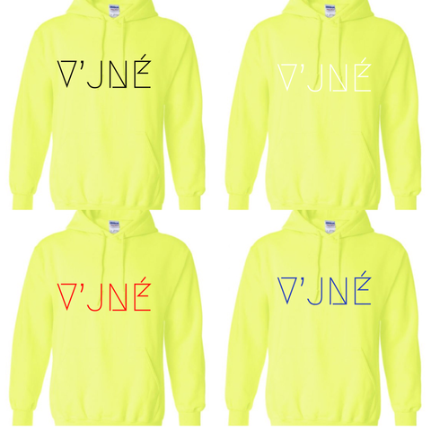 V’JNÉ Custom Hoodie (Neon)